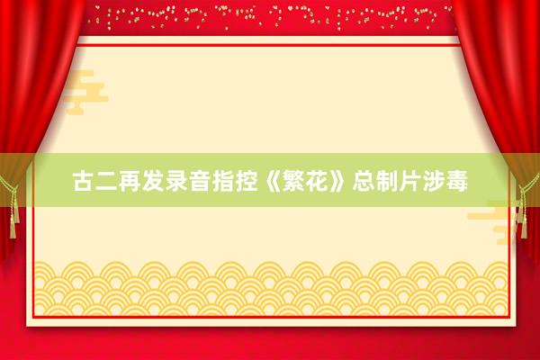 古二再发录音指控《繁花》总制片涉毒