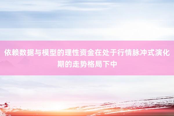 依赖数据与模型的理性资金在处于行情脉冲式演化期的走势格局下中