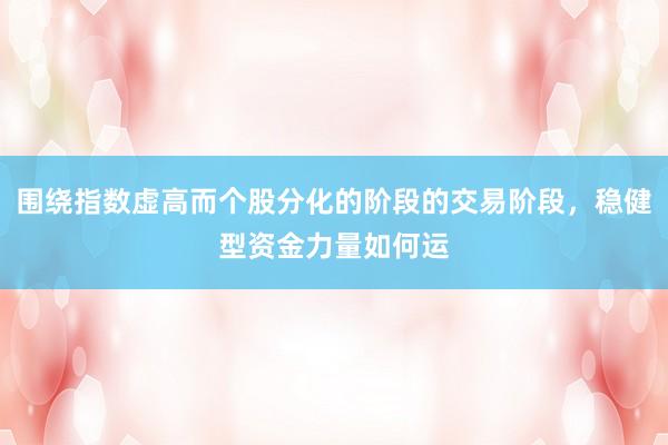 围绕指数虚高而个股分化的阶段的交易阶段，稳健型资金力量如何运